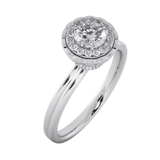 Wheel of Motion Solitaire Ring