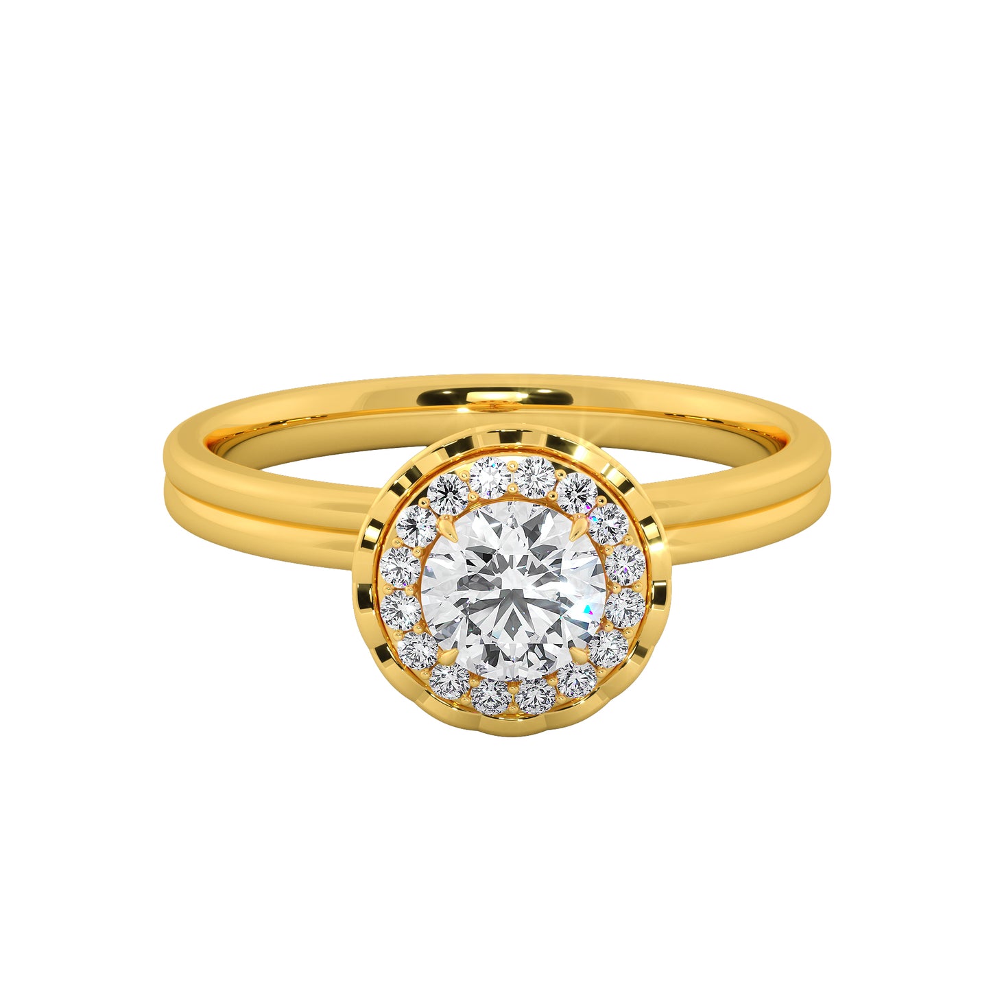 Wheel of Motion Solitaire Ring