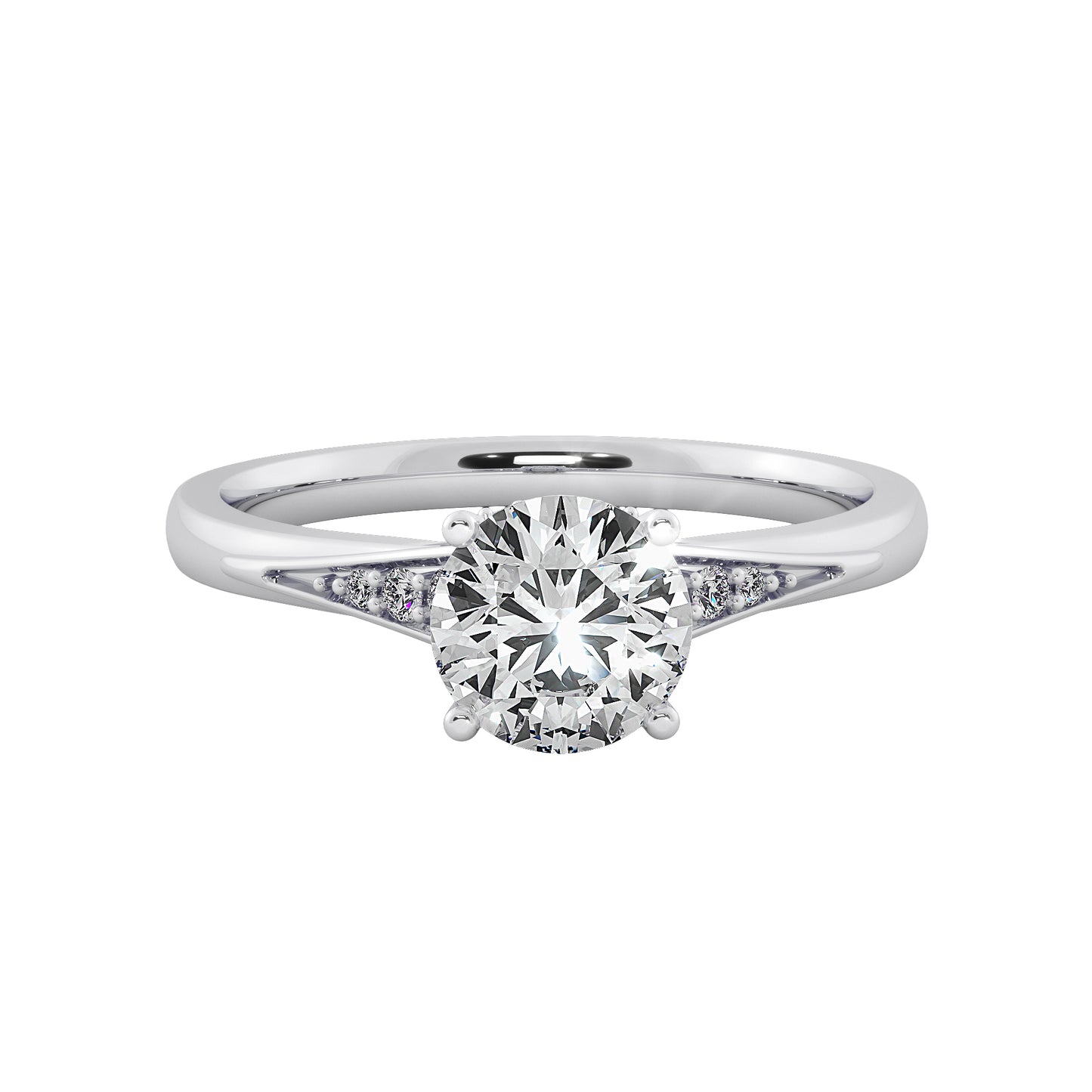 Dew Bubble Solitaire Ring