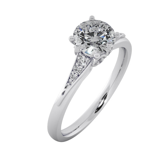 Dew Bubble Solitaire Ring