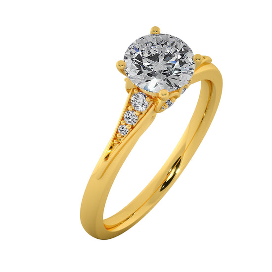 Dew Bubble Solitaire Ring