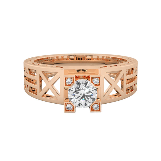 The Four Square Solitaire Ring