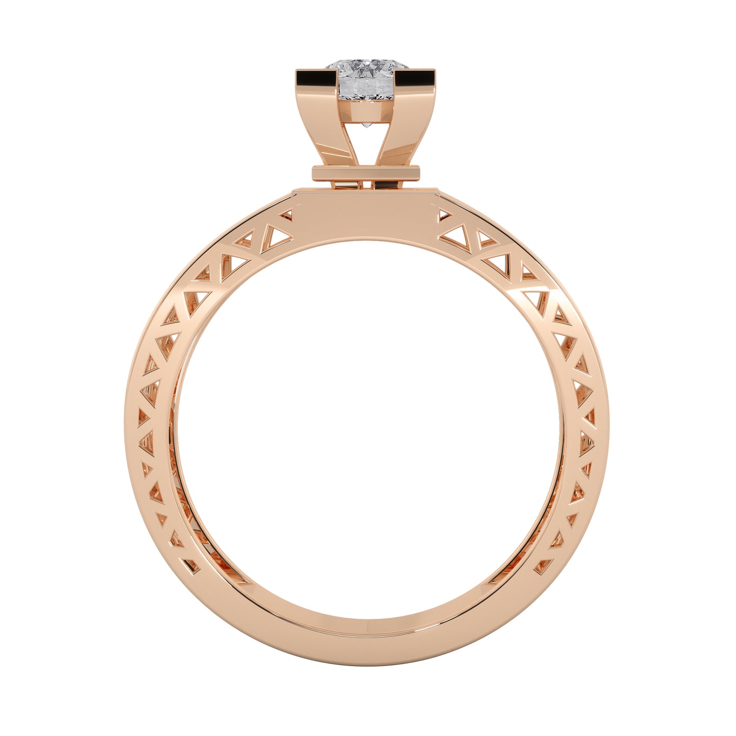 The Four Square Solitaire Ring