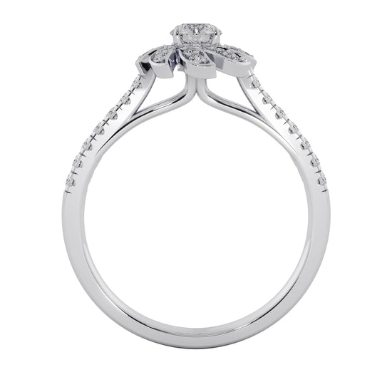 Sunflower Magic Solitaire Ring