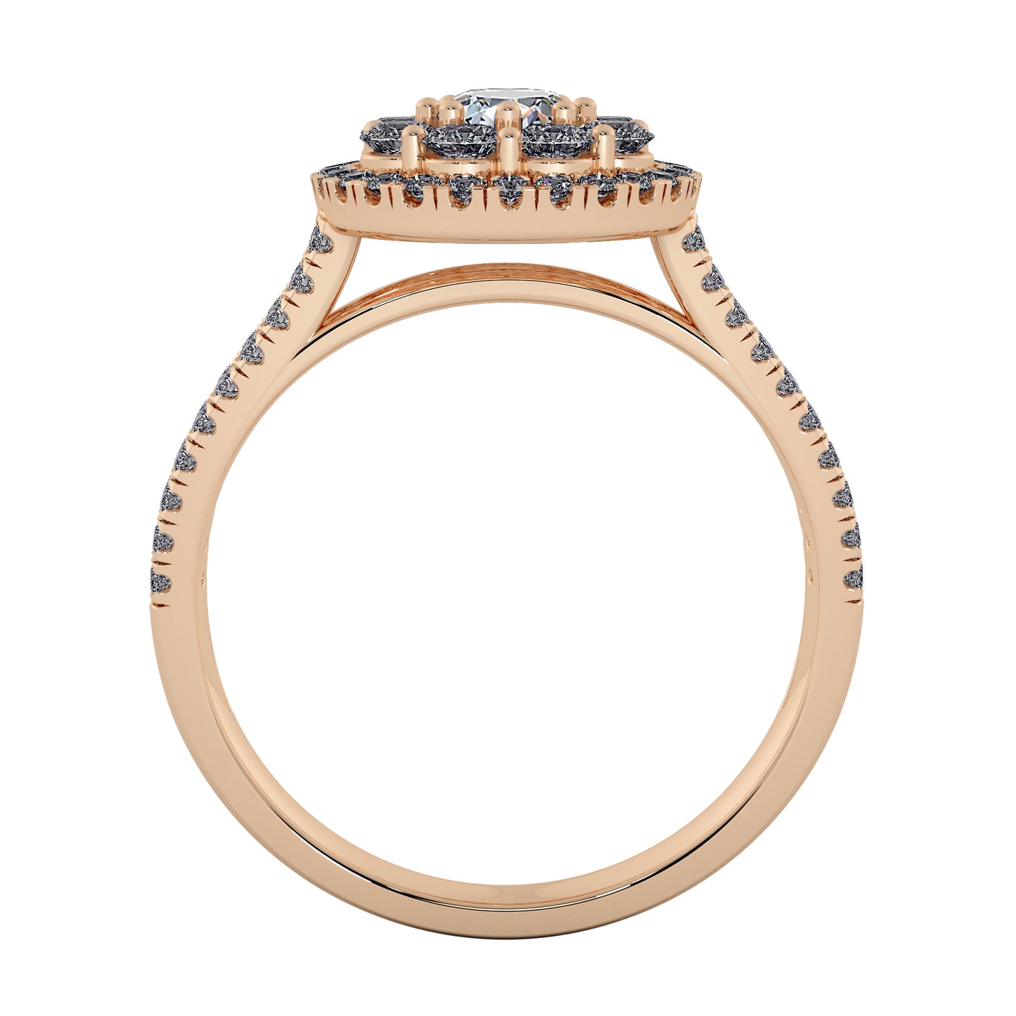 Wild Rain Solitaire Ring