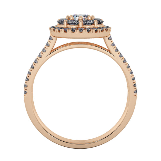 Wild Rain Solitaire Ring