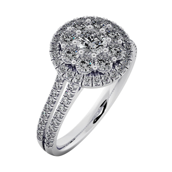 Wild Rain Solitaire Ring