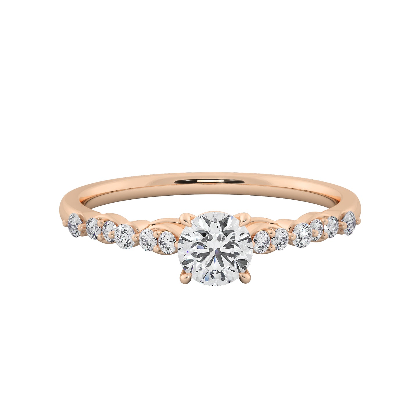 Wild Rock Solitaire Ring