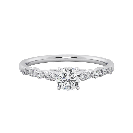 Wild Rock Solitaire Ring