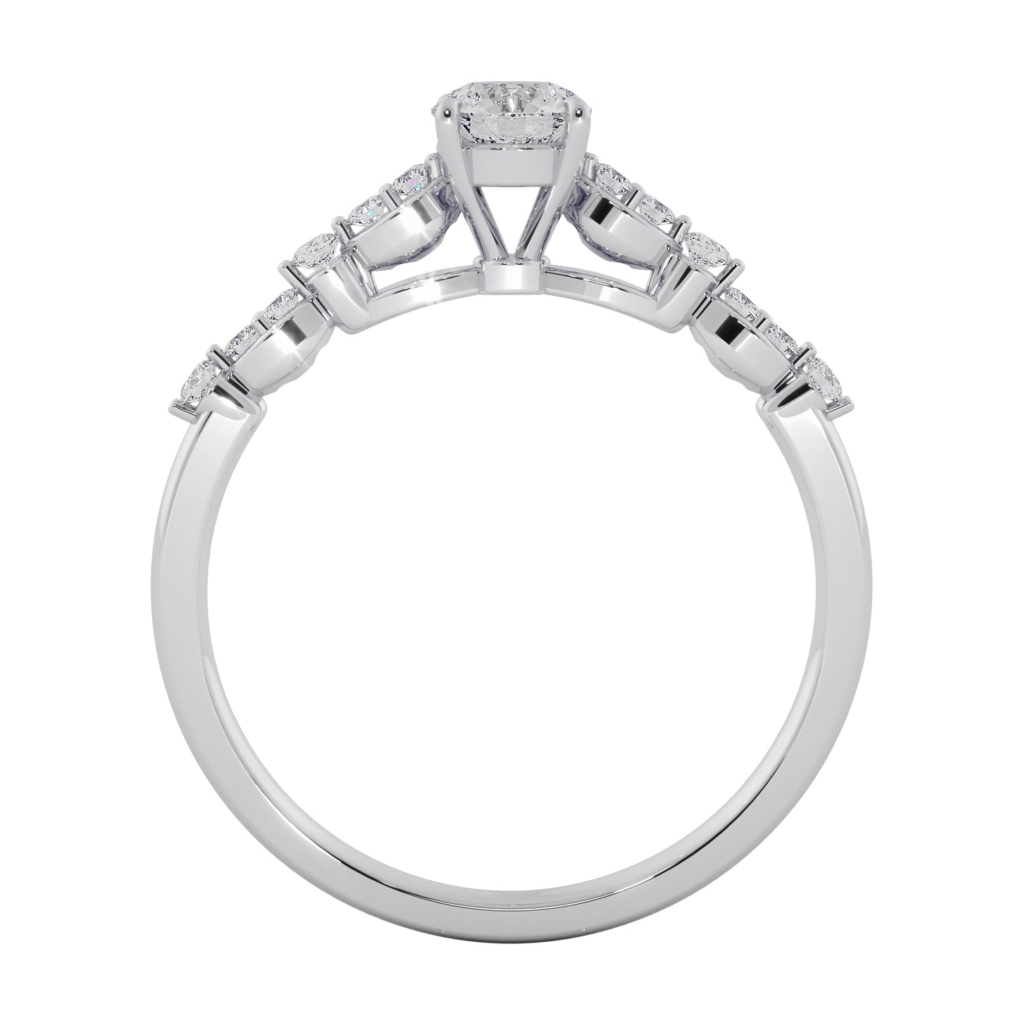 Wild Rock Solitaire Ring