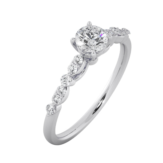 Wild Rock Solitaire Ring