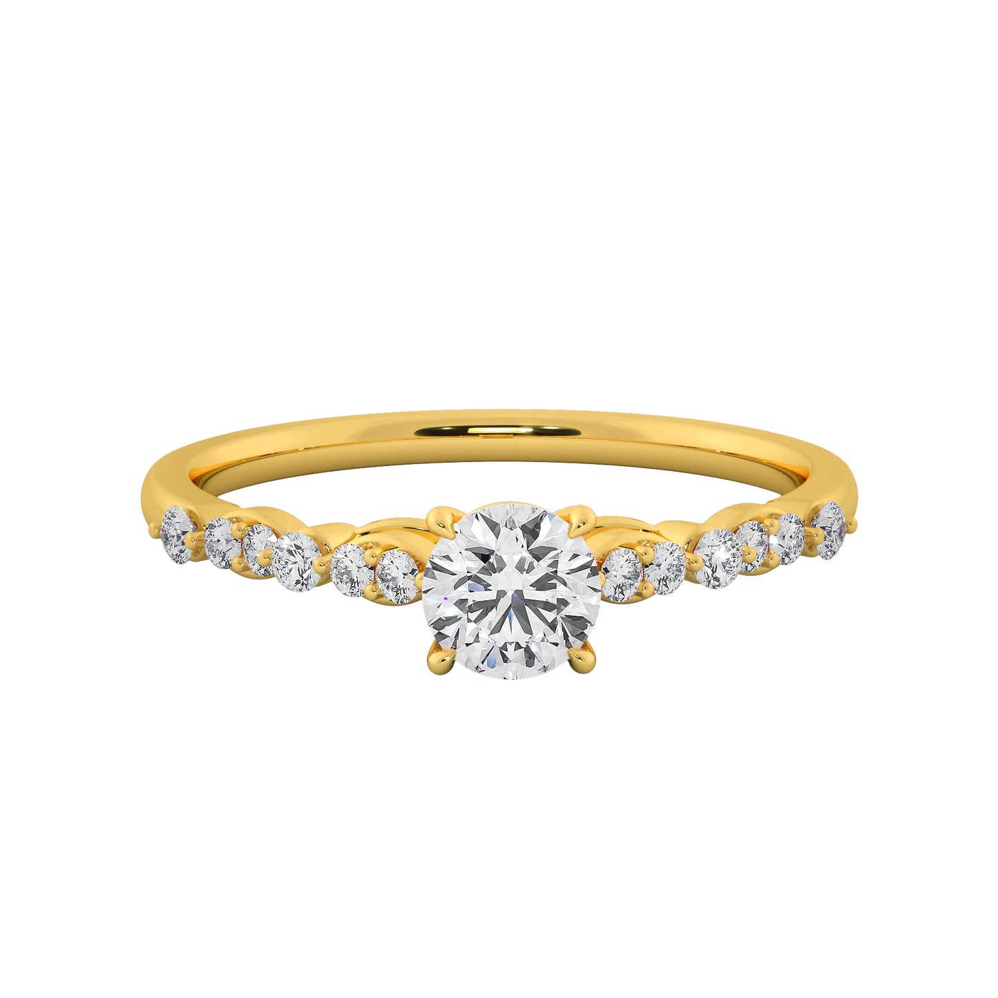 Wild Rock Solitaire Ring