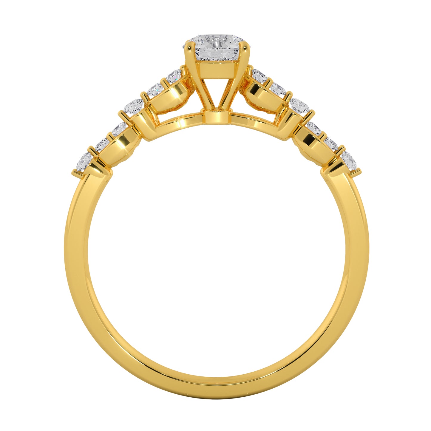 Wild Rock Solitaire Ring