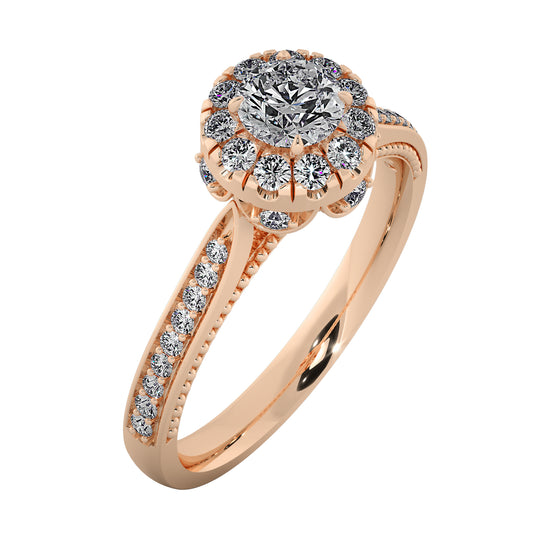 Haven's Dew Solitaire Ring