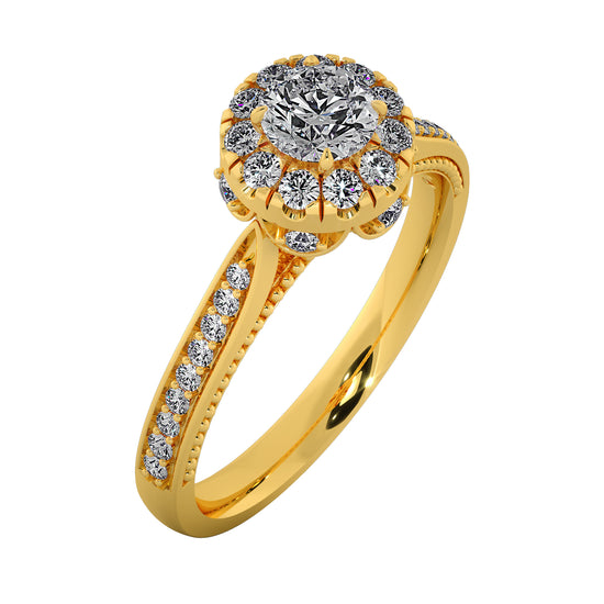 Haven's Dew Solitaire Ring