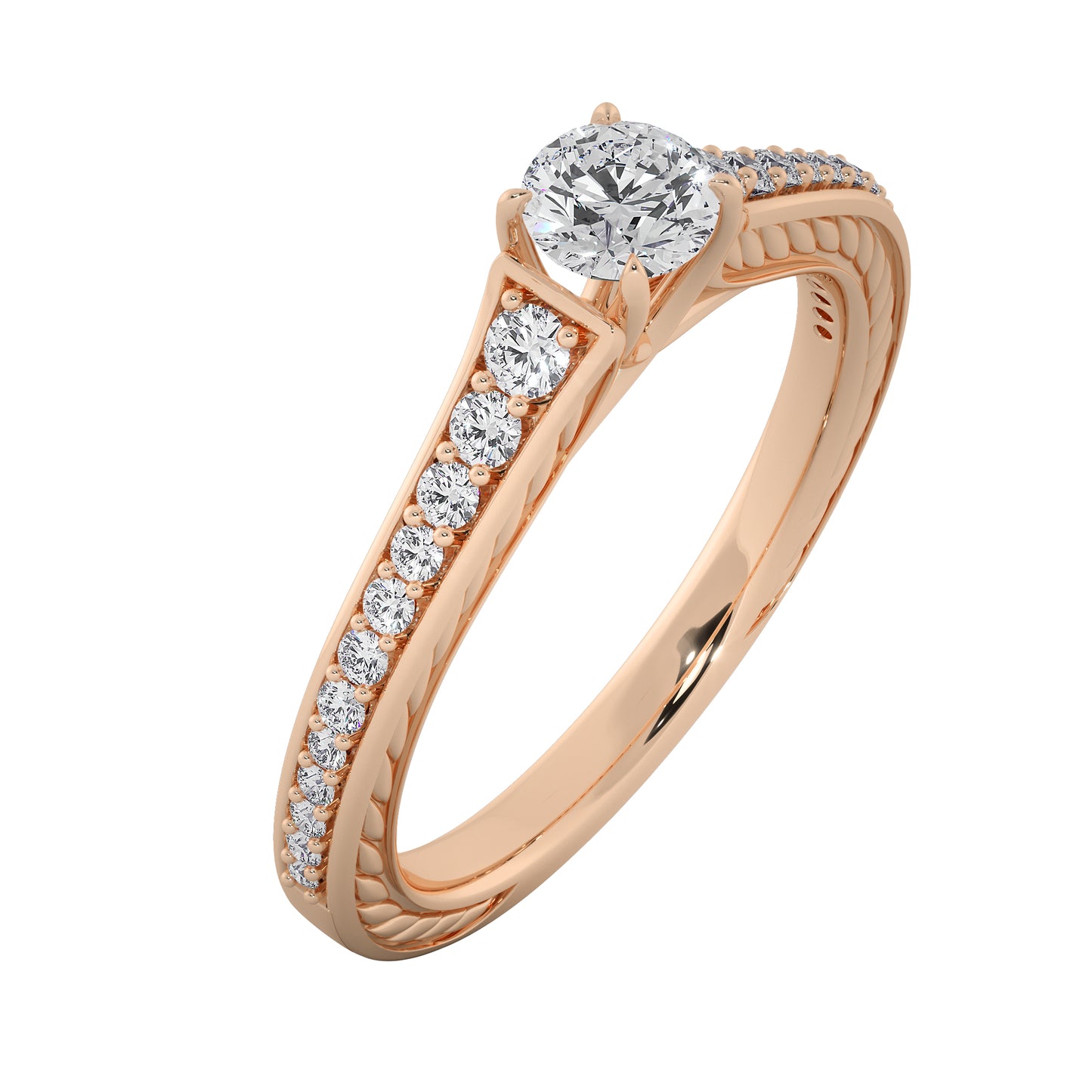 River Rocks Solitaire Ring