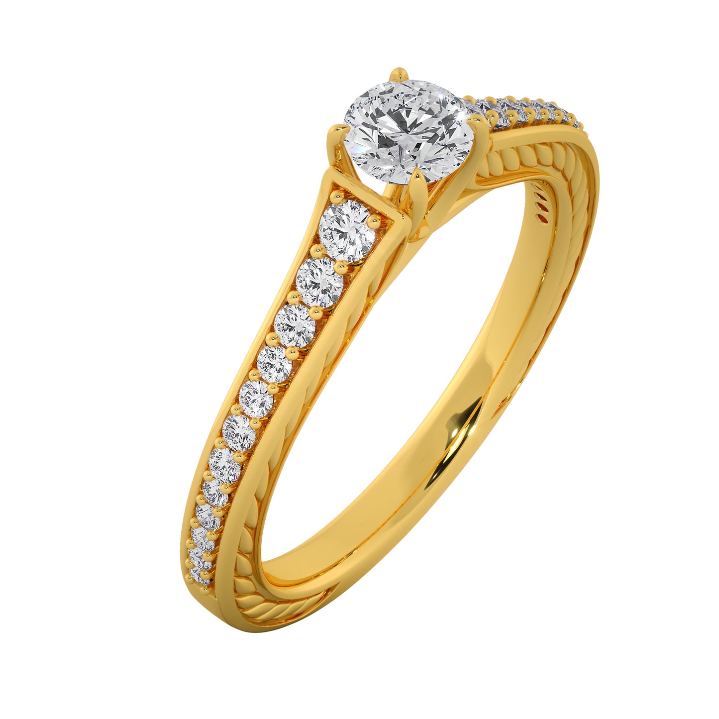 River Rocks Solitaire Ring