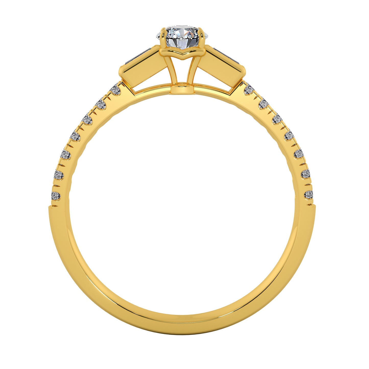 Hill's Rock Solitaire Ring