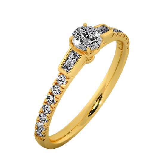 Hill's Rock Solitaire Ring