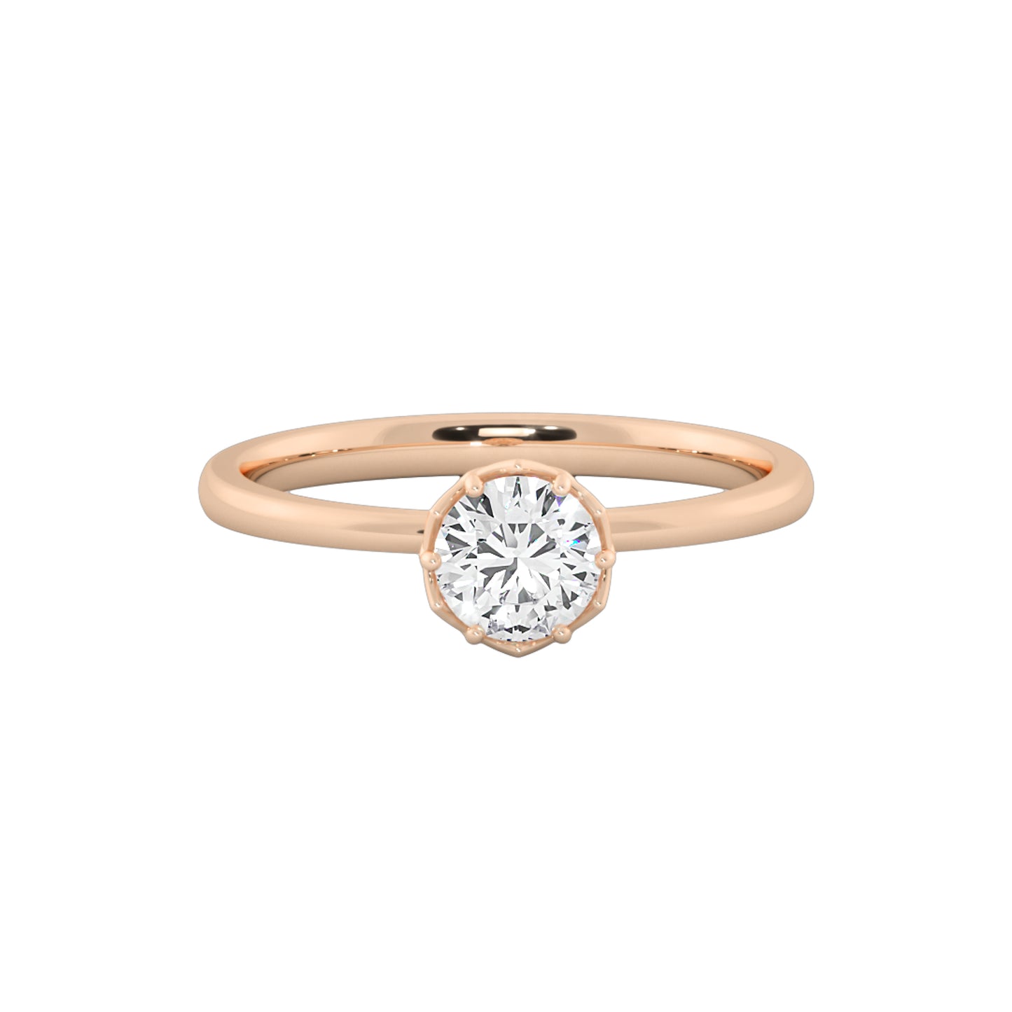 Moonshine Solitaire Ring