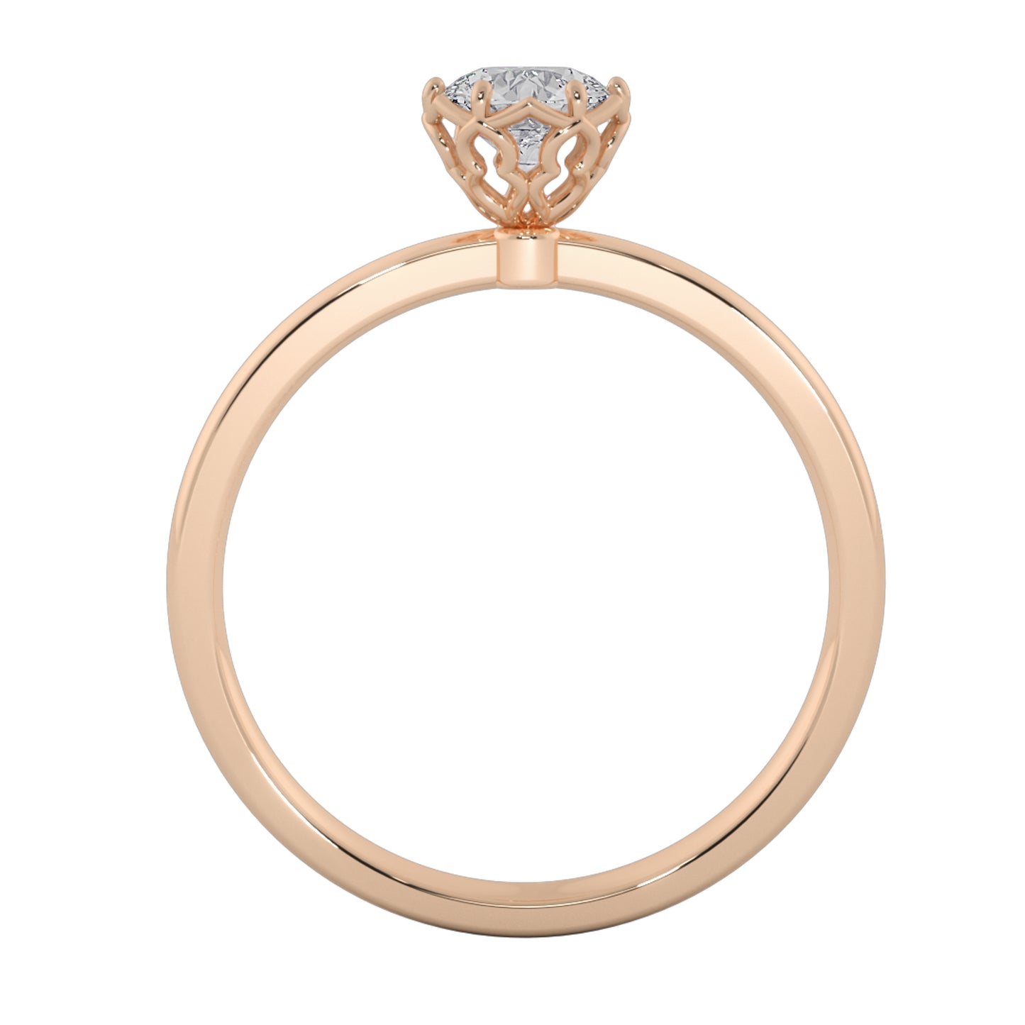 Moonshine Solitaire Ring