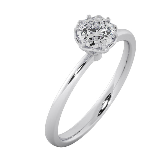 Moonshine Solitaire Ring