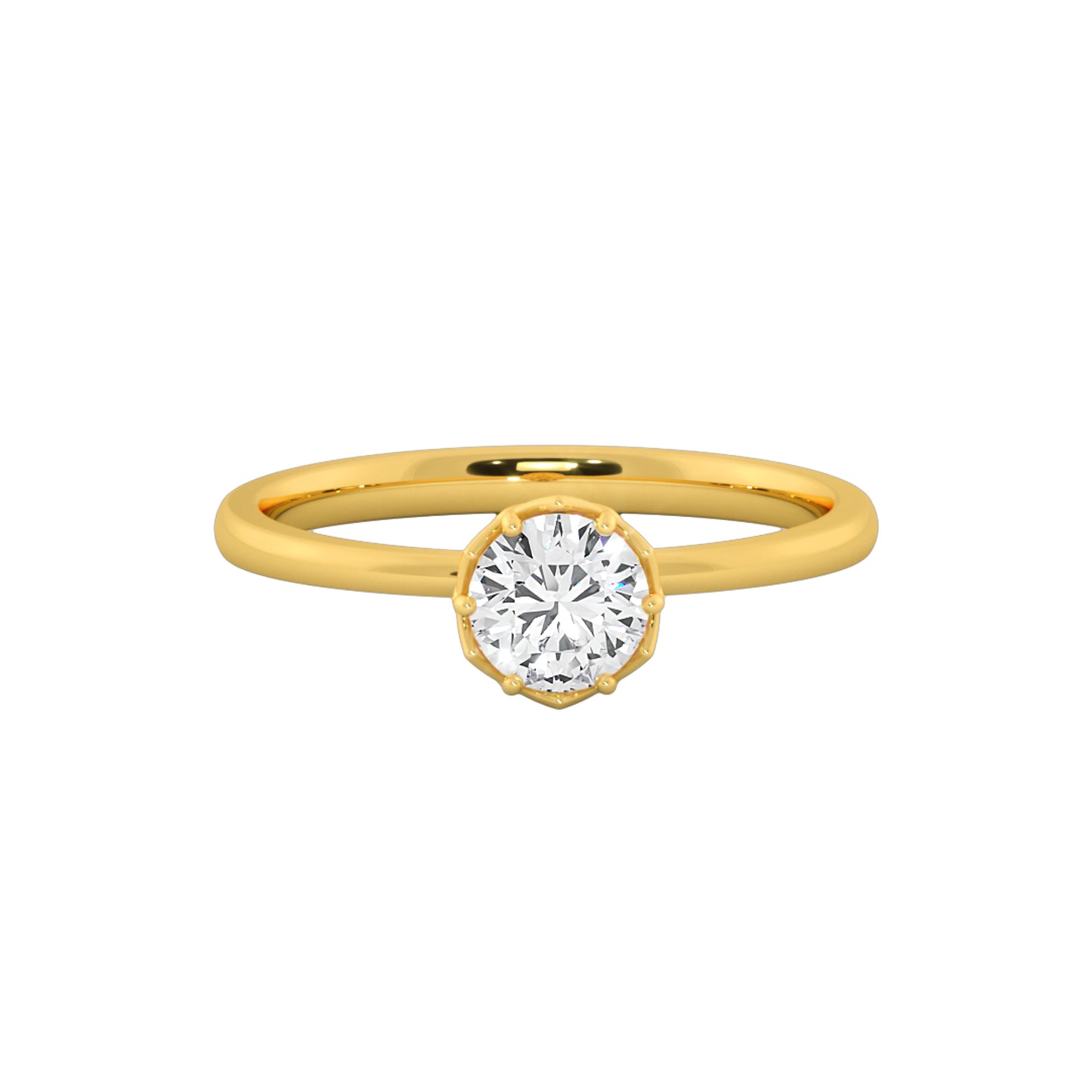 Moonshine Solitaire Ring