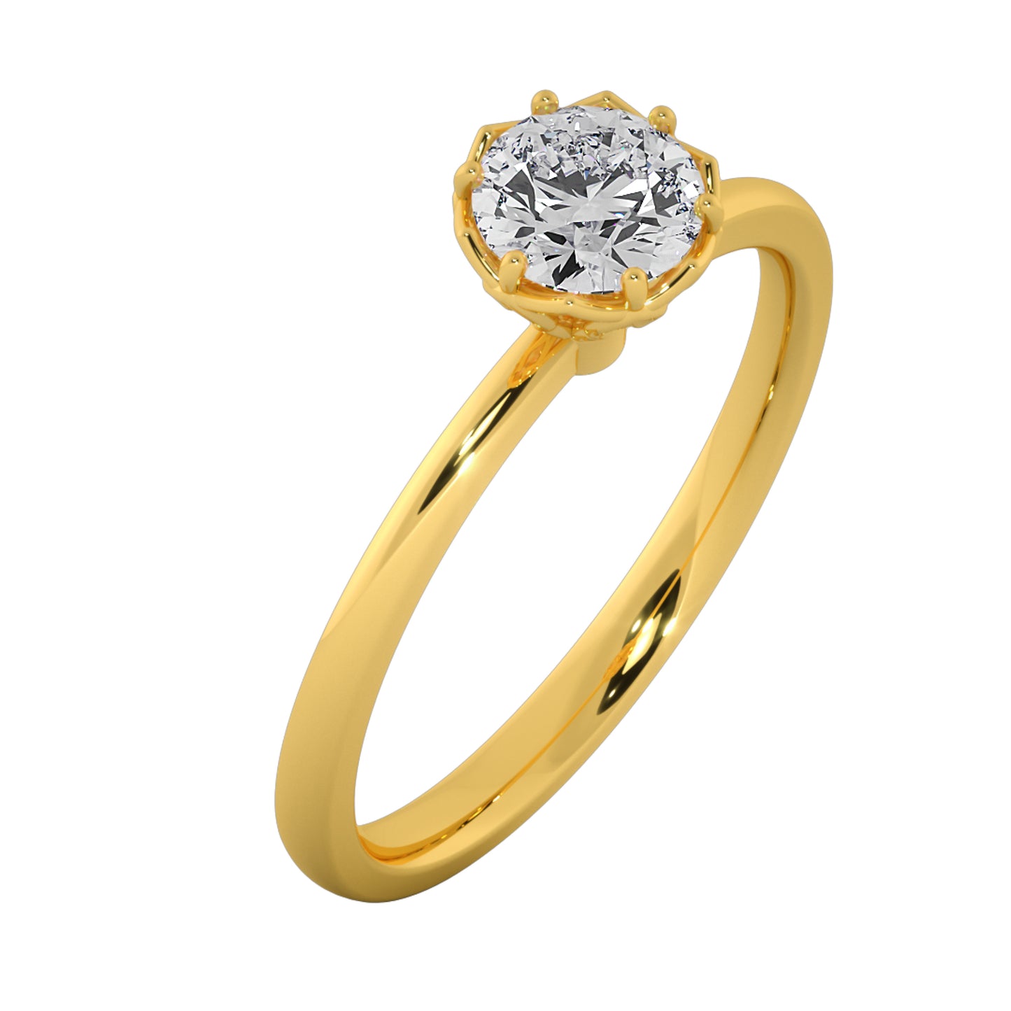 Moonshine Solitaire Ring