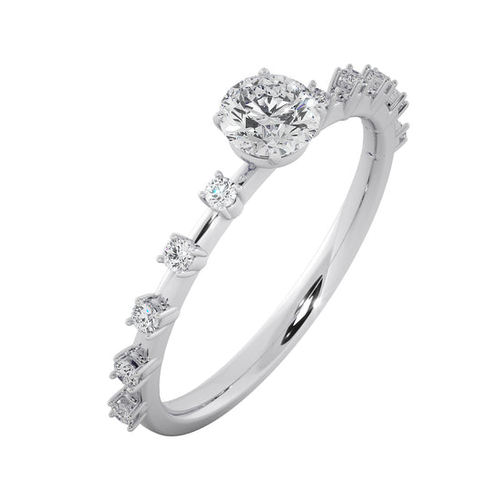 Dewdrop Paradise Solitaire Ring