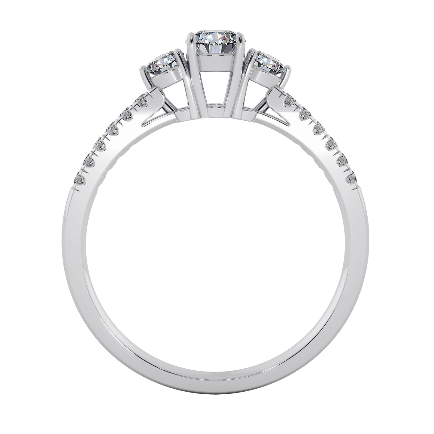 Pebble Beauty Solitaire Ring