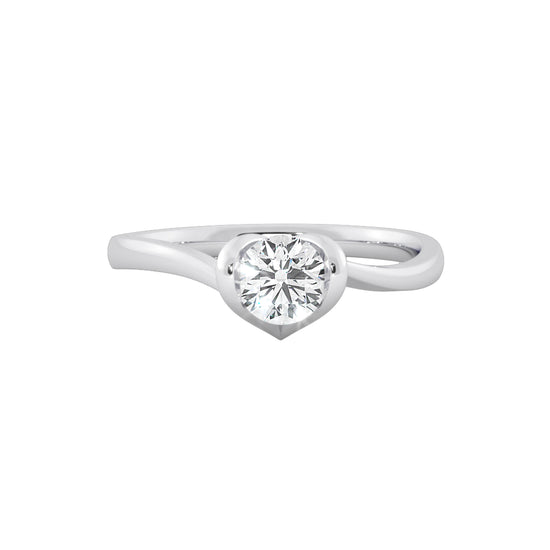 Lovely Heart Solitaire Ring