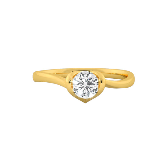 Lovely Heart Solitaire Ring