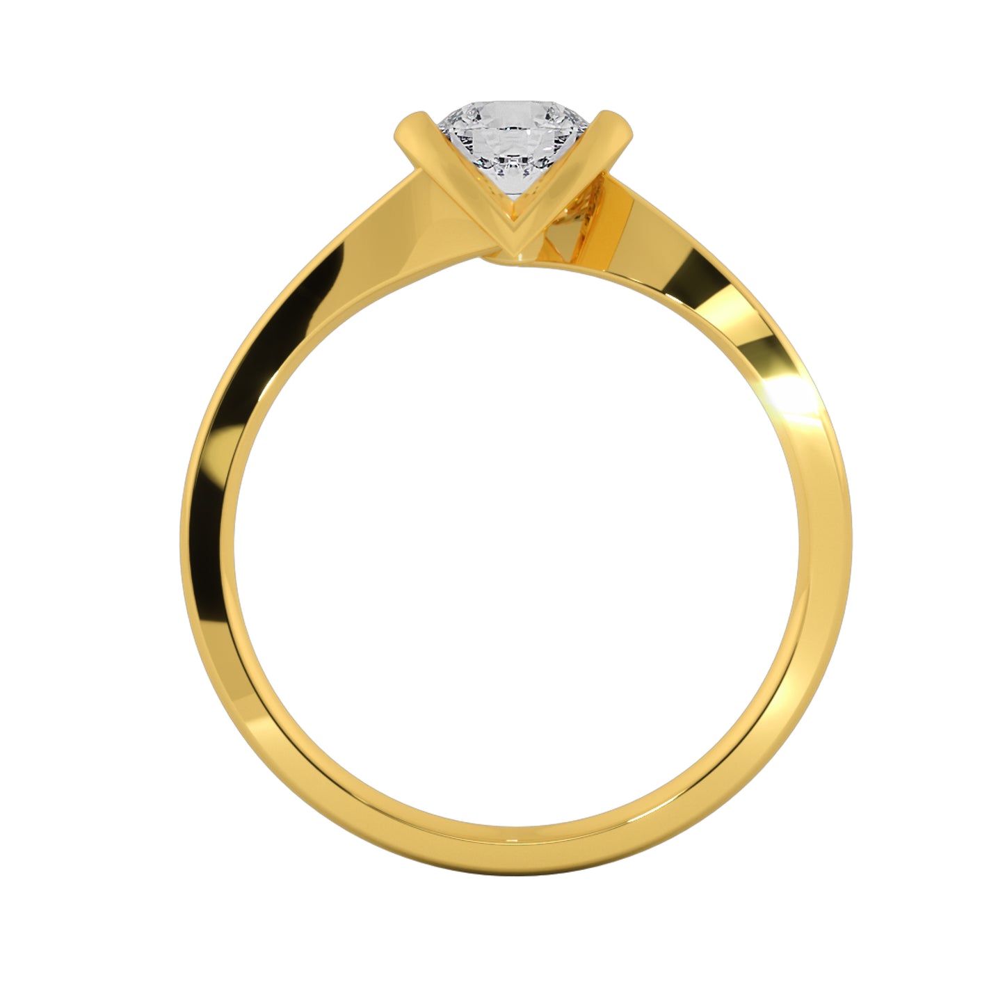 Lovely Heart Solitaire Ring