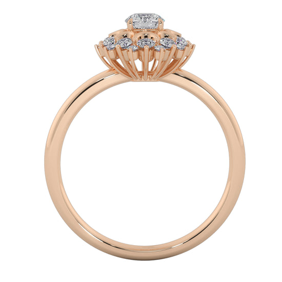 Flower Hamper Solitaire Ring