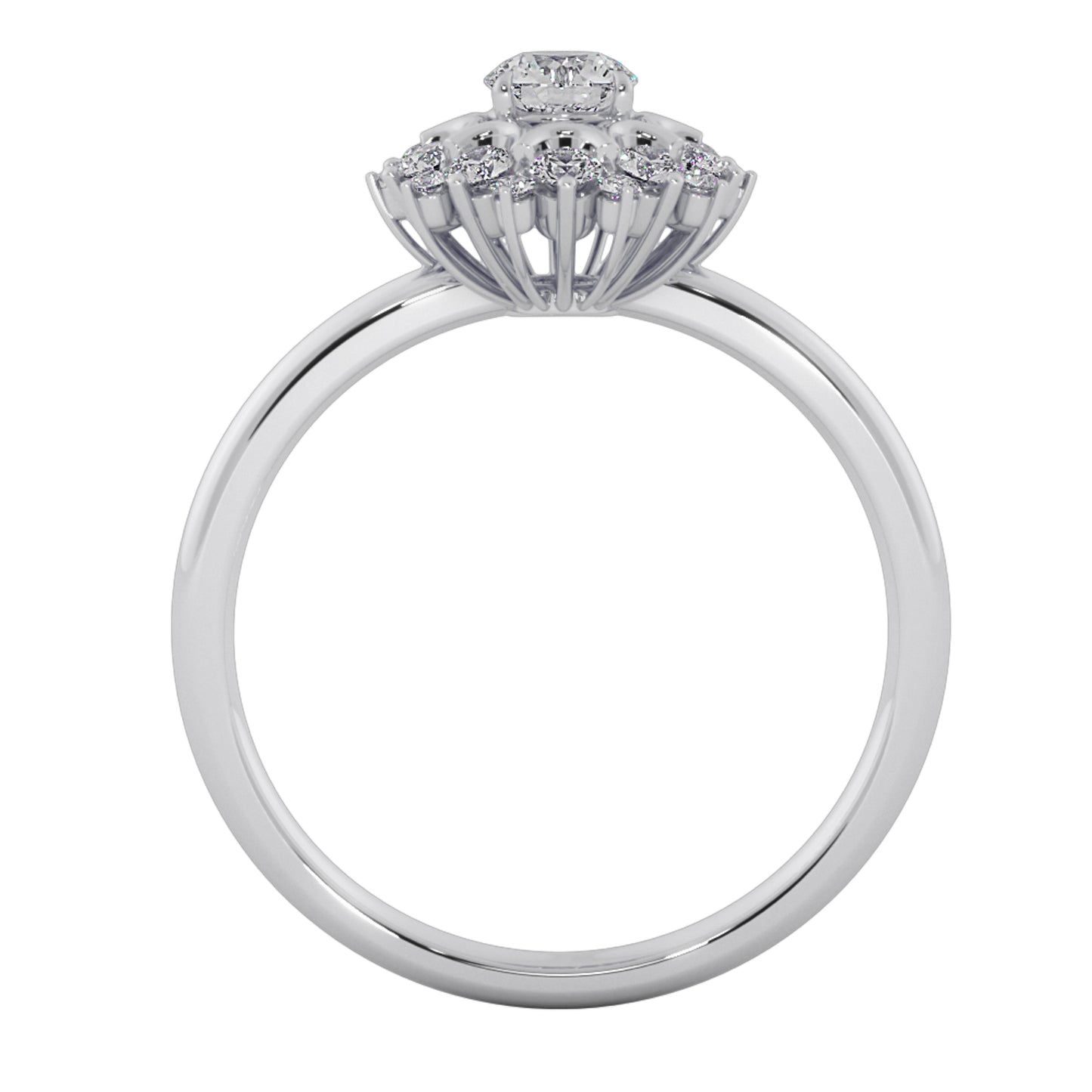 Flower Hamper Solitaire Ring