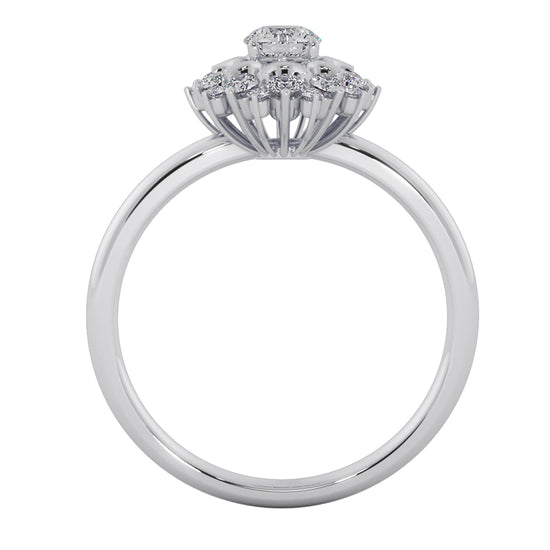 Flower Hamper Solitaire Ring