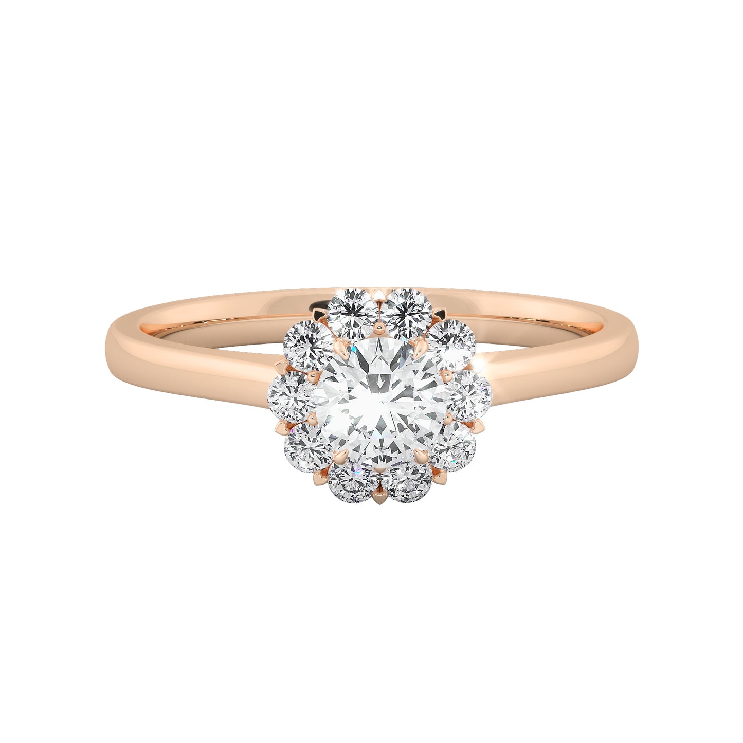 Baby Rose Solitaire Ring