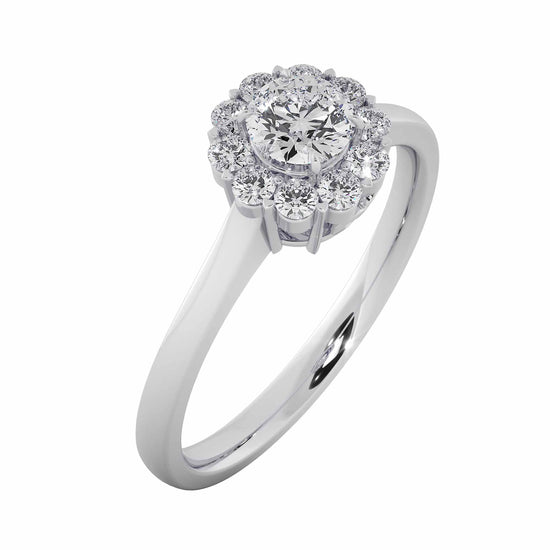 Baby Rose Solitaire Ring