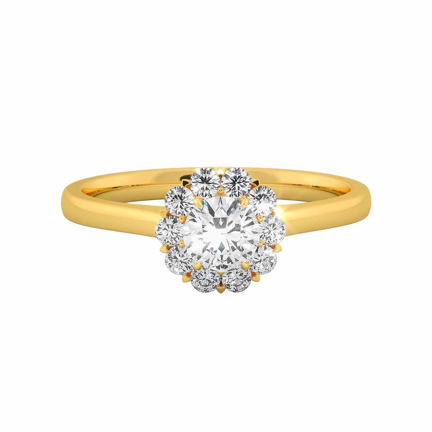 Baby Rose Solitaire Ring