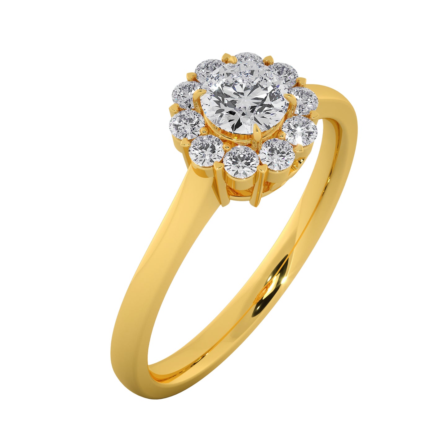 Baby Rose Solitaire Ring