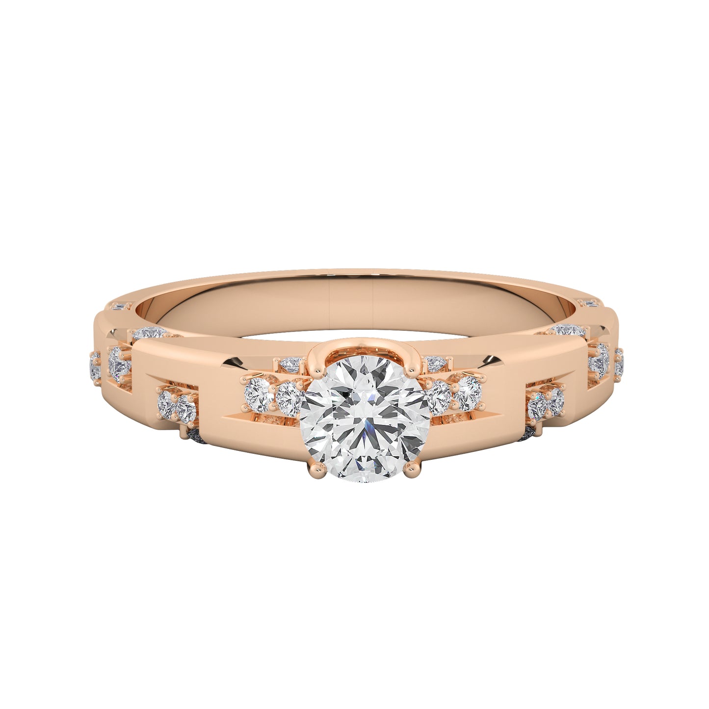 Hill Rocks Solitaire Ring