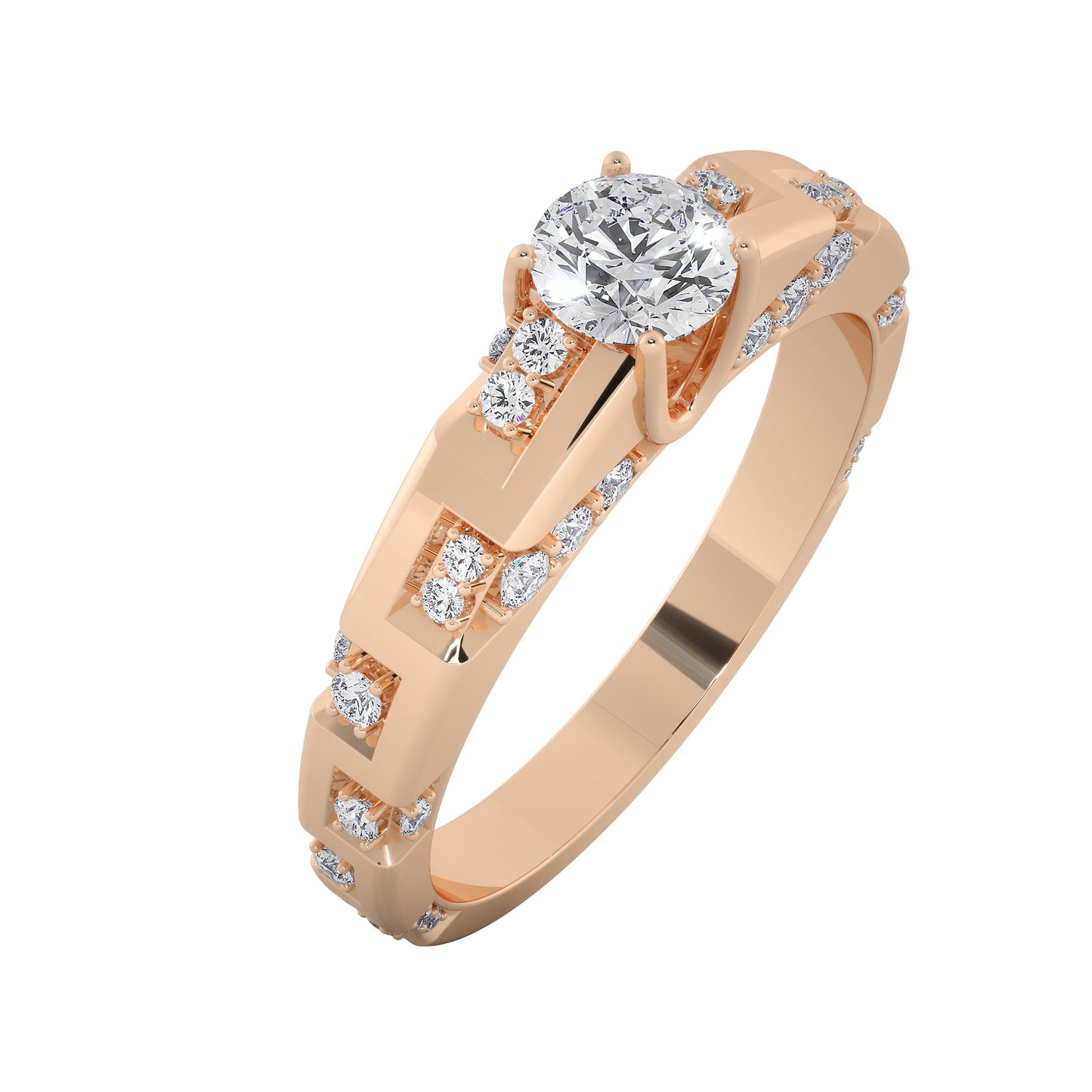 Hill Rocks Solitaire Ring