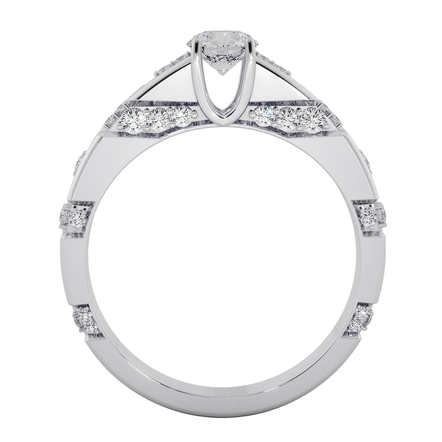 Hill Rocks Solitaire Ring