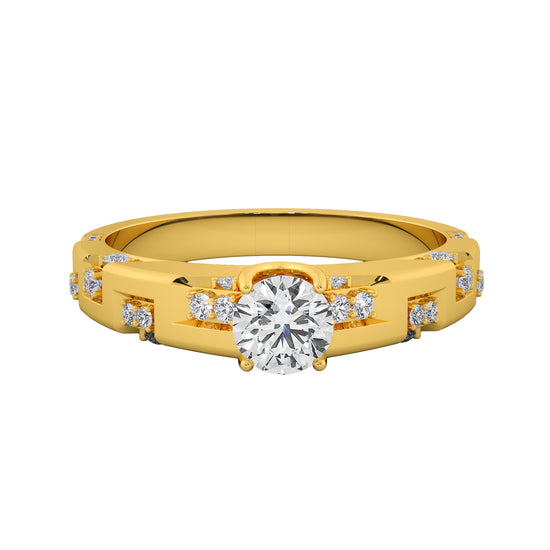 Hill Rocks Solitaire Ring