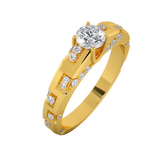 Hill Rocks Solitaire Ring