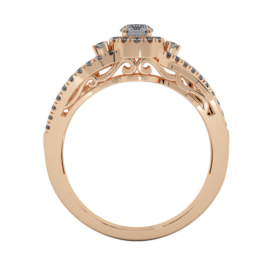 Diamond River Solitaire Ring