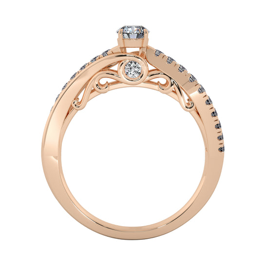 Diamond Drops Solitaire Ring