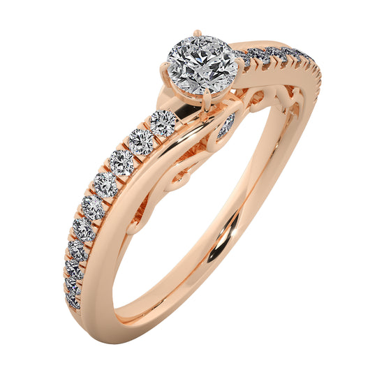 Diamond Drops Solitaire Ring