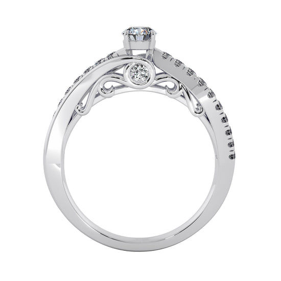 Diamond Drops Solitaire Ring