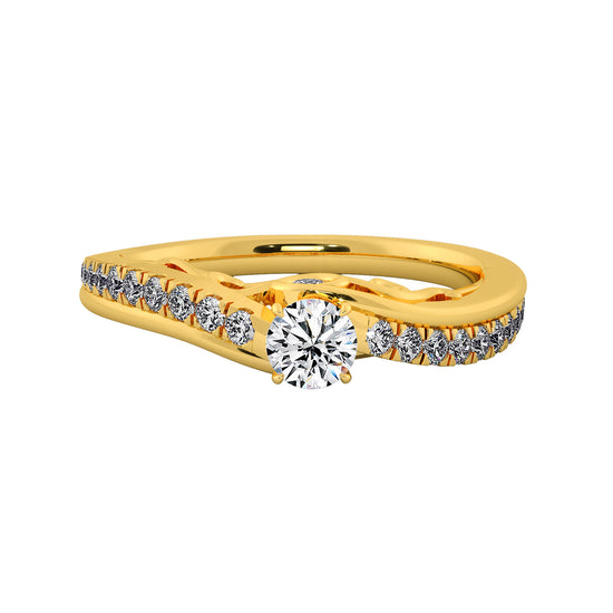 Diamond Drops Solitaire Ring